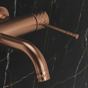 Смесител за вана Rea Lungo Diamond Brush Copper