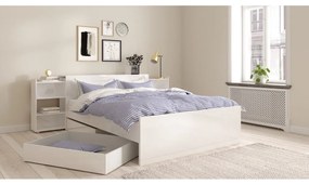 Бяло двойно легло 160x200 cm Naia – Tvilum