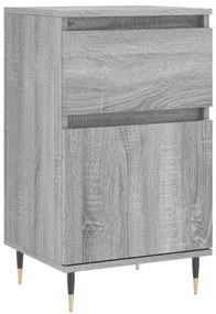 831144 vidaXL Бюфет сив сонома 40x35x70 см инженерно дърво