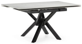 Сгъваема трапезна маса с допълнителна плоча с каменен плот за маса 90x150 cm Arlene – Marckeric