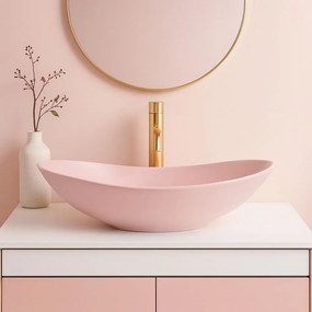 Умивалник за плот Rea Royal Powder Pink Matt