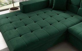 Ъглов диван Gessola-Left-Green