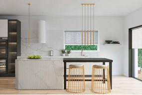 Метално висящо осветително тяло в златист цвят Fideus – Sollux