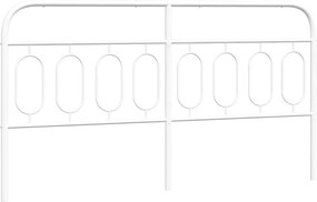 377202 vidaXL Метална резервна табла за легло, бяла, 183 см