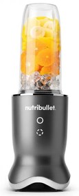 Блендер Nutribullet NB1206DGCC, 1200W, 900 мл, 1 скорост + Pulse, Сензорни бутони, Без BPA, Тъмносив/сребрист