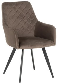 Трапезен стол Sonata Eton P, Сив,  Праховобоядисан метал