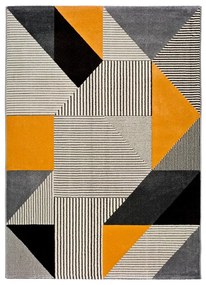 Оранжев и сив килим Gladys Duro, 160 x 230 cm - Universal