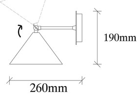 Бяла стенна лампа Berceste – Opviq lights