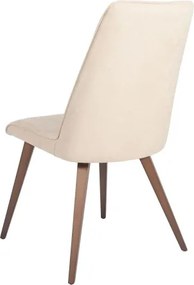 Тапициран стол ЛОЛА Бежов (Tukan C/2) / oрех