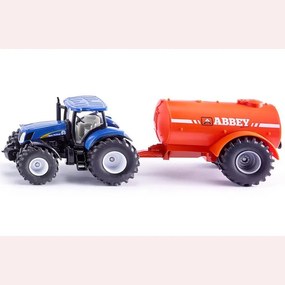 Siku - Играчка Tractor with Single Axle Vacuum Tanker 1945