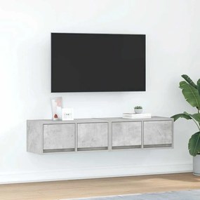 861497 vidaXL ТВ шкафове 2 бр бетонно сиви 60x31x25,5 см инженерно дърво