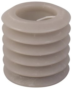 Сива многослойна свещ, височина 7,5 cm Layered Circles - PT LIVING