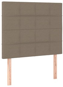 3116318 vidaXL Горни табли за легло, 2 бр, таупе, 90x5x78/88 см, плат