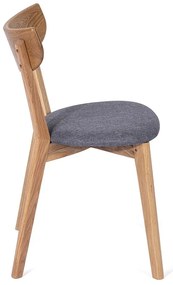 Дъбов трапезен стол със сива седалка Arch - Bonami Essentials