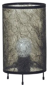 Настолна лампа СЕТА, черен, абажур Басари Черен, 1xE27