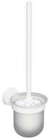 Sapho - Стенна WC четка X-ROUND матово стъкло/бяла
