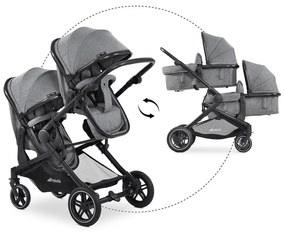 Hauck - Количка Atlantic twin melange grey