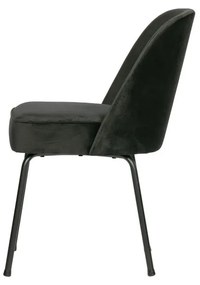Черни кадифени трапезни столове в комплект 2 бр. Vogue – WOOOD