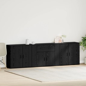 Sonata H Секретери 3 бройки Черен дъб Инженерна дървесина