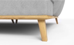 Светлосив разтегателен ъглов диван (десен ъгъл) Balitco – Ropez