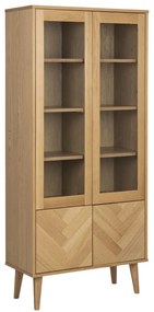 Витрина от дъбов декор 80x178 cm Nagano - Actona