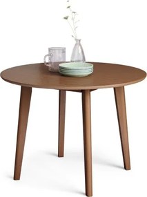 РОКСИ Натурален Орех - ДЪРВЕНА КРЪГЛА МАСА РЕТРО ЗА КУХНЯ/ ТРАПЕЗАПИЯ