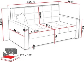 Sofa - Легло Viva Lux ΙII two-seater -Mwb