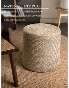 Сиво-бежова табуретка Jutta Greige – Hanse Home