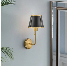 Hinkley HK-CLARKE1-BR-BK - Аплик CLARKE 1xE27/40W/230V месинг/черен