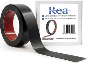 Самозалепваща декоративна лайсна Rea P14454CD 3,8cm Brush Black