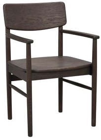 Тъмнокафяви трапезни столове в комплект от 2 бр. от масивен дъб Maidstone – Rowico
