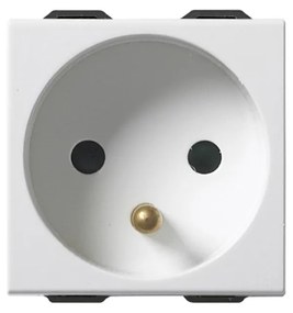 VIMAR 09212 Контакт Neve Up SICURY фр. стандарт, 2P+E 16 A 250V~ 2M, бял,