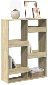 3309386 vidaXL Библиотека, сонома дъб, 100x33x135 см, инженерно дърво
