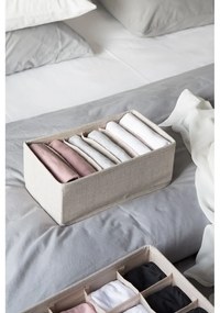 Бежов органайзер за чекмеджета с отделения Чекмедже, 16,5 x 11 cm - Bigso Box of Sweden