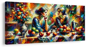 Картина на платно – Две жени с ябълки