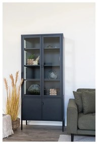 Черен метален шкаф 80x180 cm Brisbane - House Nordic