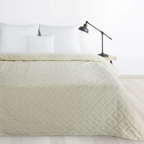 Луксозна покривка за легло - ватирана без конци екрю Ширина: 200 см | Дължина: 220 см