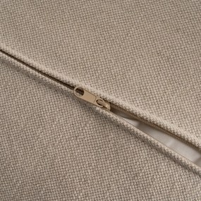 Кремав ленен ъглов диван (десен ъгъл) – Ixia