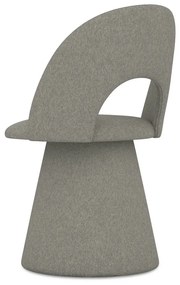 Сив тапициран трапезен стол Kalo – Makamii