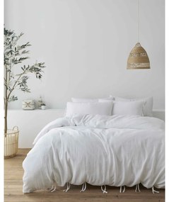Бяло памучно спално бельо 200x135 cm Afra - Pineapple Elephant