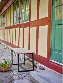 Ратанова градинска пейка в естествен цвят Adilly – Bloomingville