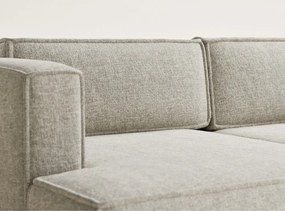 Бежов шенилов сгъваем/с място за съхранение ъглов диван (ляв ъгъл) Velto – Maison de Rêve