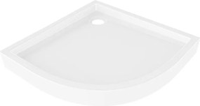 Mexen Flow+ полукръгъл поддушово корито 90 x 90 см, бял гланц - 46Q109090H