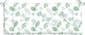 Възглавници за градински пейки 2 бр на листа 120x50x7 см плат Kirsty