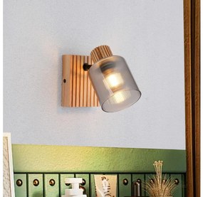 Brilagi - Настенно спот осветително тяло HYGGE 1xE14/15W/230V каучуково дърво/димчато