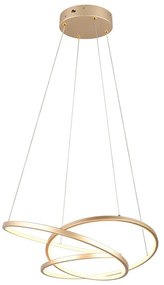 LED затъмняващо се висящо осветително тяло златно Darvin – Trio