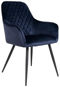 Сини кадифени трапезни столове в комплект от 2 Harbo - House Nordic
