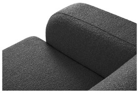 Тъмносив ъглов диван от плат букле (десен ъгъл) Molino - Micadoni Home