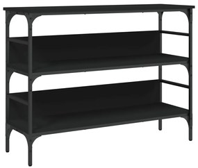 839058 vidaXL Конзолна маса, черна, 100x32x75 см, инженерно дърво