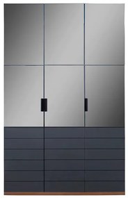 гардероб с три врати ZETT2MDF 134 сиво